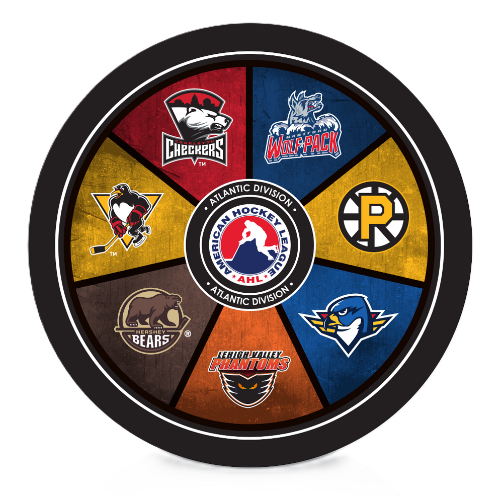 Hartford Wolf Pack 2026 - 2027 AHL Atlantic Division Souvenir Hockey Puck Front View
