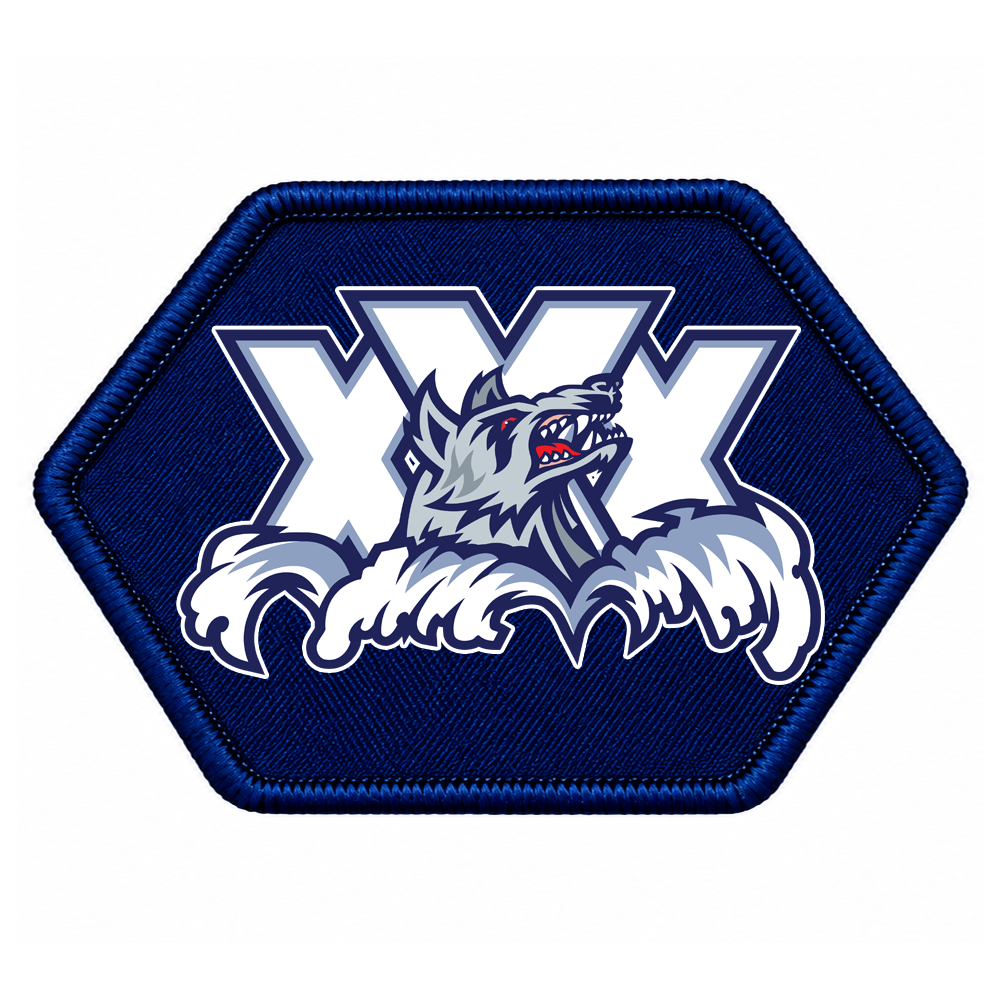 Hartford Wolf Pack "XXX – 30th Anniversary" Primary Logo Patch