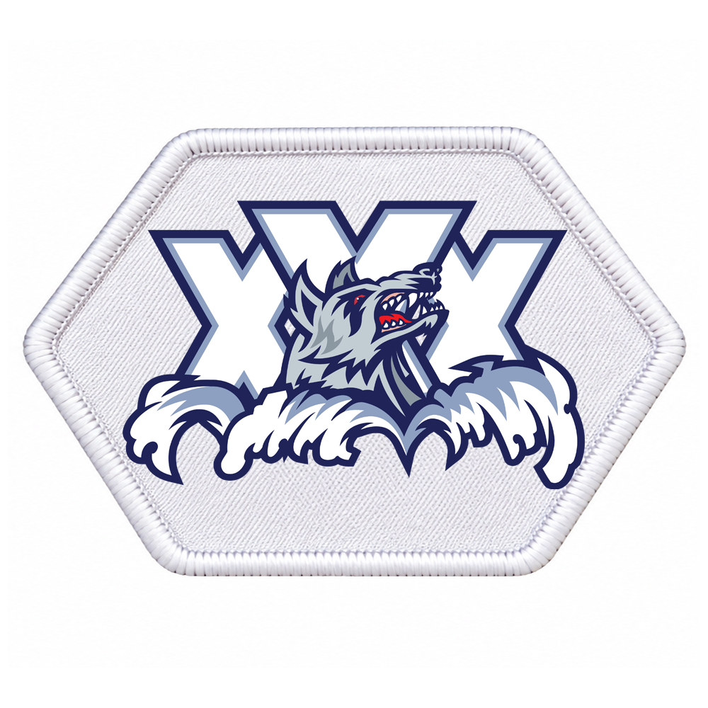 Hartford Wolf Pack "XXX – 30th Anniversary" Primary Logo Patch