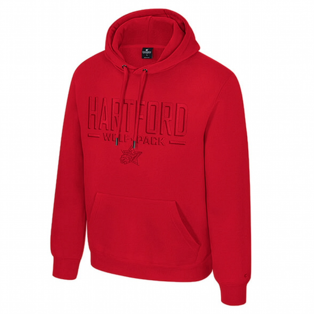Hartford Wolf Pack Colosseum Mikey Tonal Hoodie Red Product View