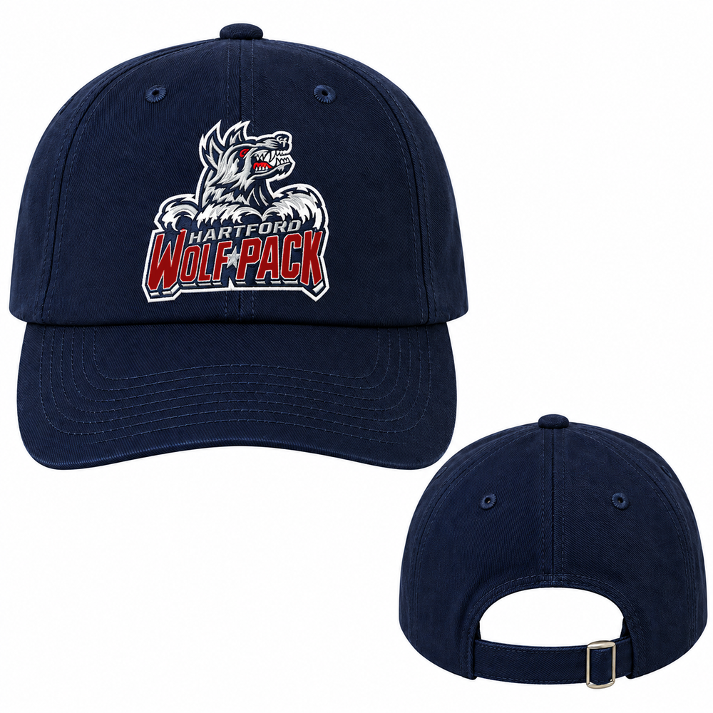 Hartford Wolf Pack Primary Logo Youth Dad Cap with Adjustable Strap Product View
