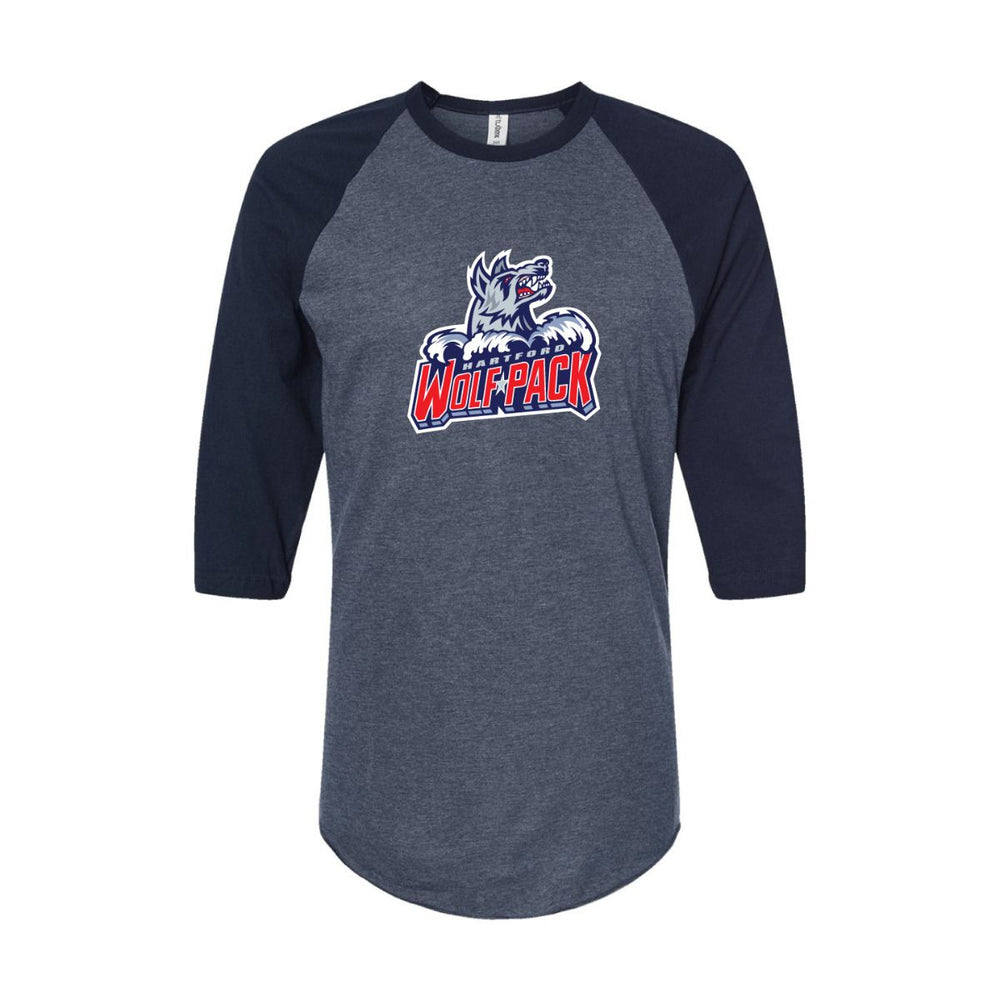 Hartford Wolf Pack Raglan Baseball Tee