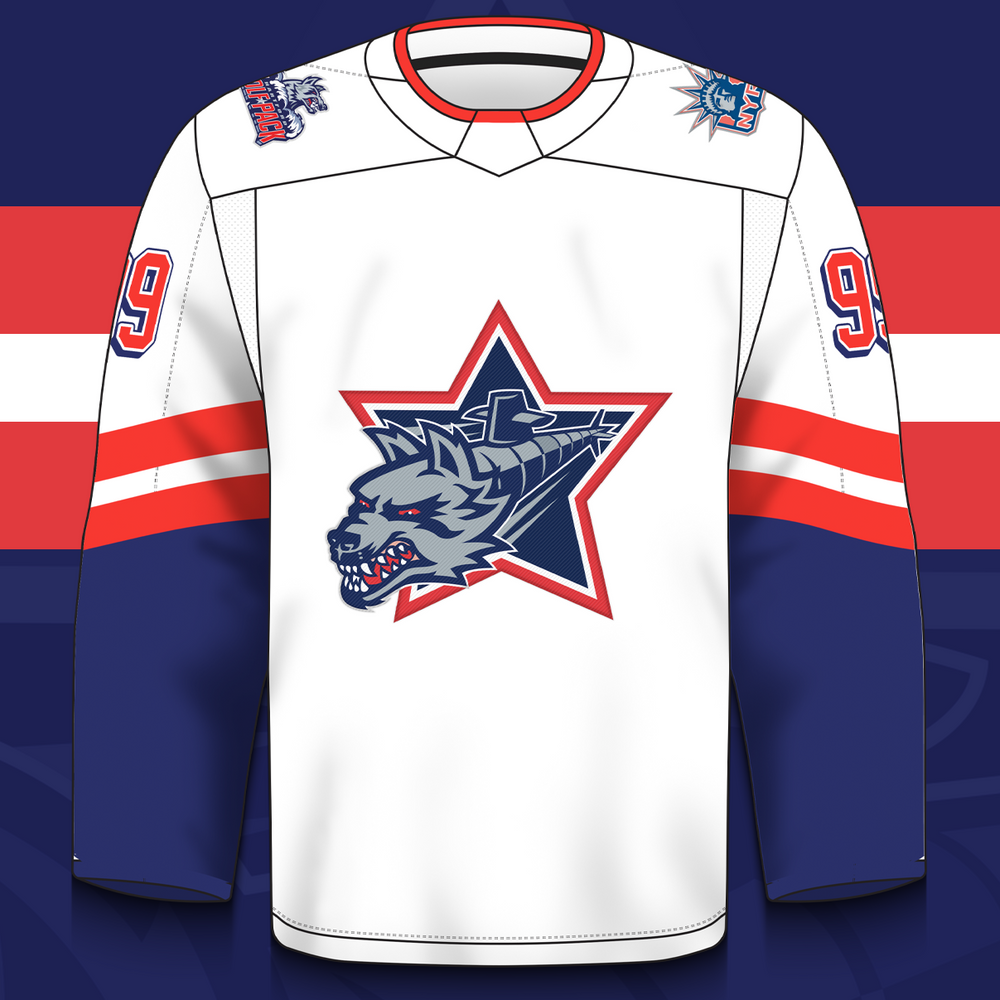 Hartford Wolf Pack Violent Gentlemen Retro Submarine Jersey