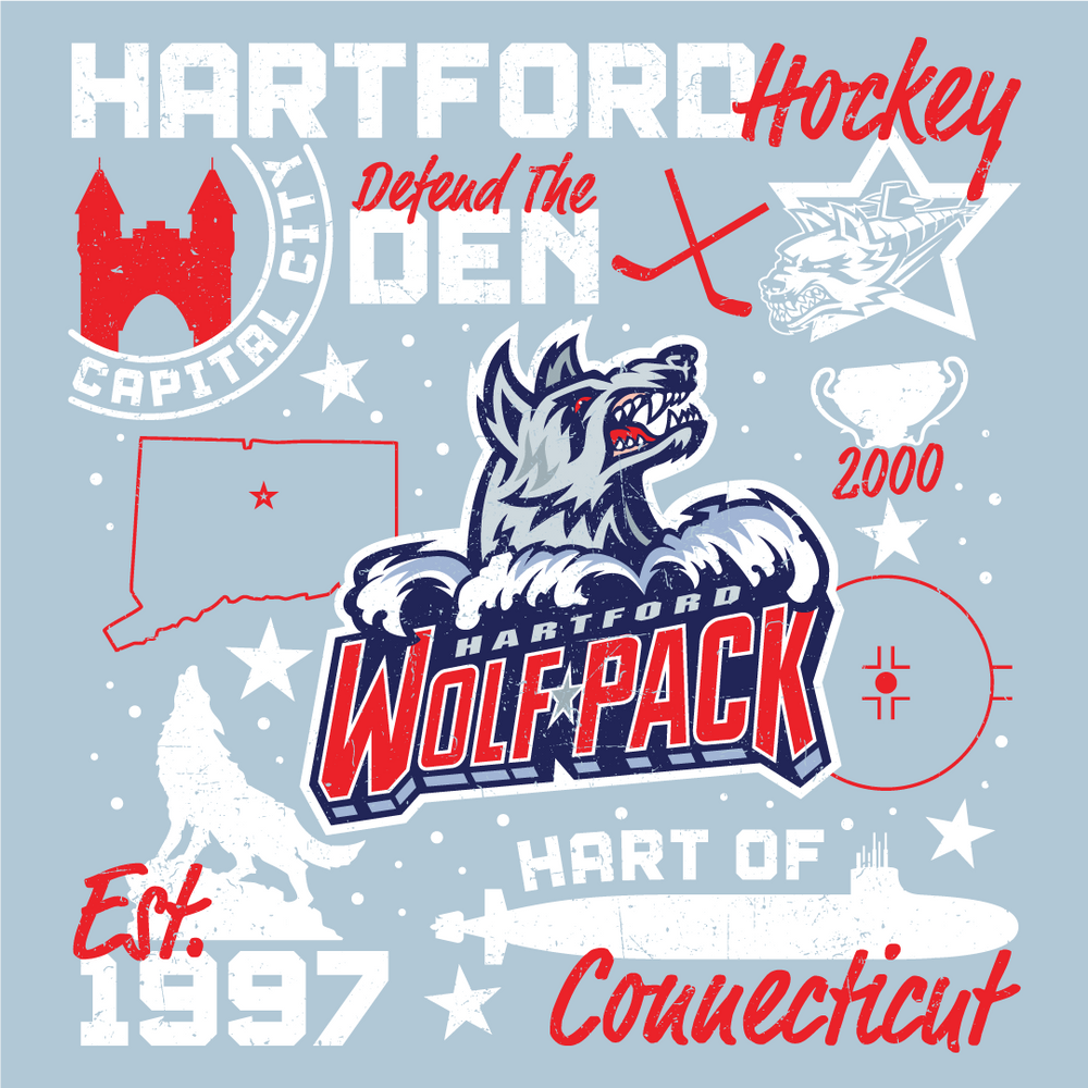 Hartford Wolf Pack 2025 Fan Design Contest Magnet