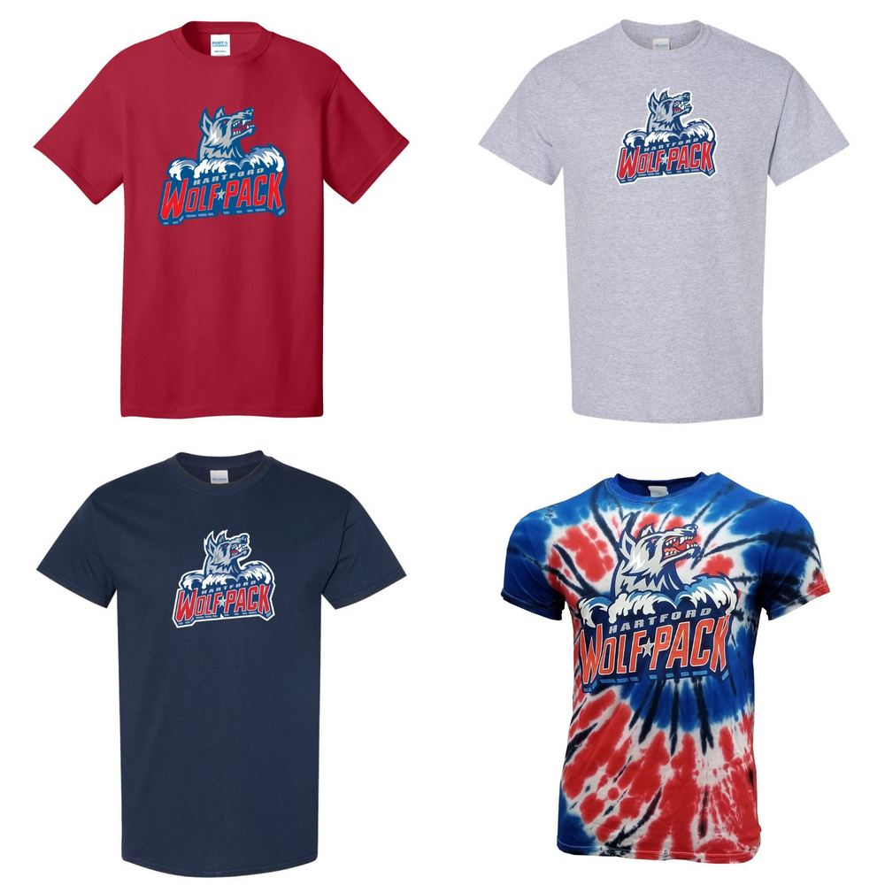 Hartford Wolf Pack Short Sleeve Logo Tee