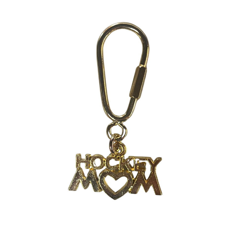 "Hockey Mom" Keychain & Carabiner