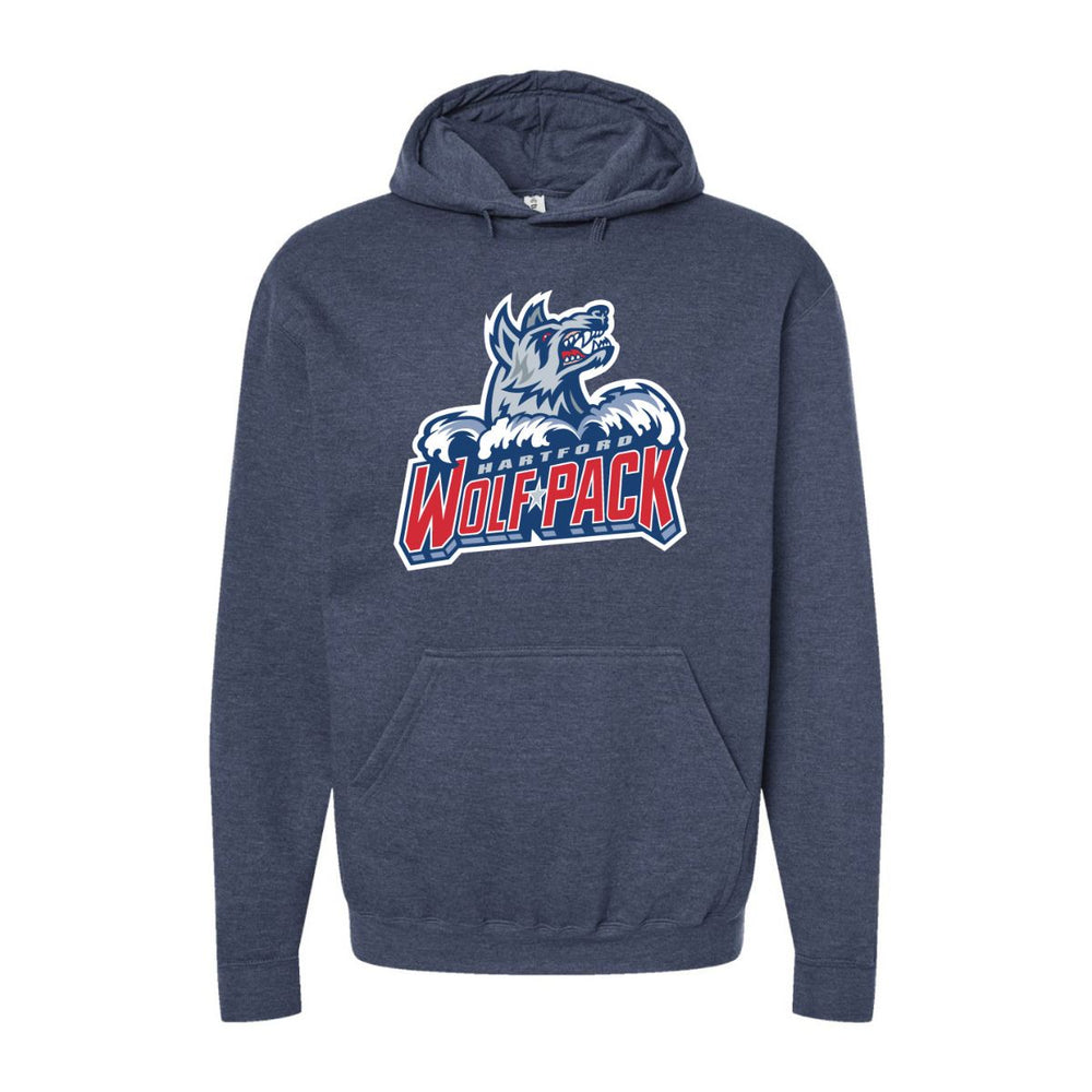 Hartford Wolf Pack Jumbo Embroidered Logo Hoodie