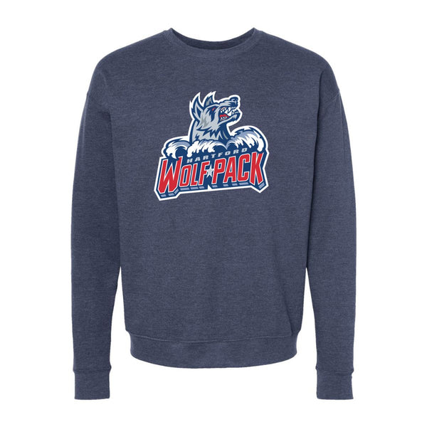 Hartford Wolf Pack Jumbo Emroidered Logo Crewneck