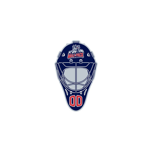Hartford Wolf Pack Goalie Mask Pin
