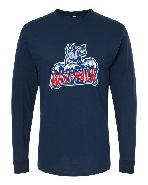 Hartford Wolf Pack Long Sleeve Logo Tee