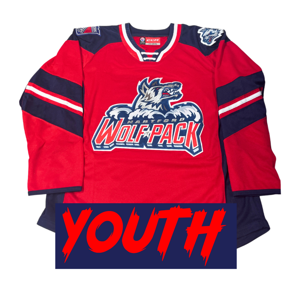 Hartford Wolf Pack CCM Replica Jersey - Red Youth