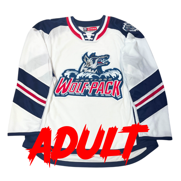 Hartford Wolf Pack CCM Replica Jersey - White Adult