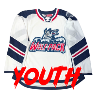 Hartford Wolf Pack CCM Primary Logo Replica Youth Jersey White