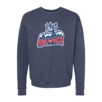 Hartford Wolf Pack Primary Logo Jumbo Embroidered Crewneck Sweatshirt