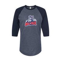 Hartford Wolf Pack Raglan/Baseball Tee - Primary Logo