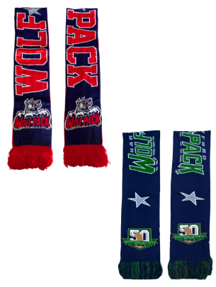 Hartford Wolf Pack Two Color Knit Scarfs Product View 