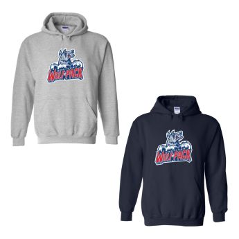 Hartford Wolf Pack Primary Logo Cotton Hooded Sweatshirt
