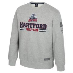 Hartford Wolf Pack Men's Colosseum OHT Platoon Fleece Crewneck Product View